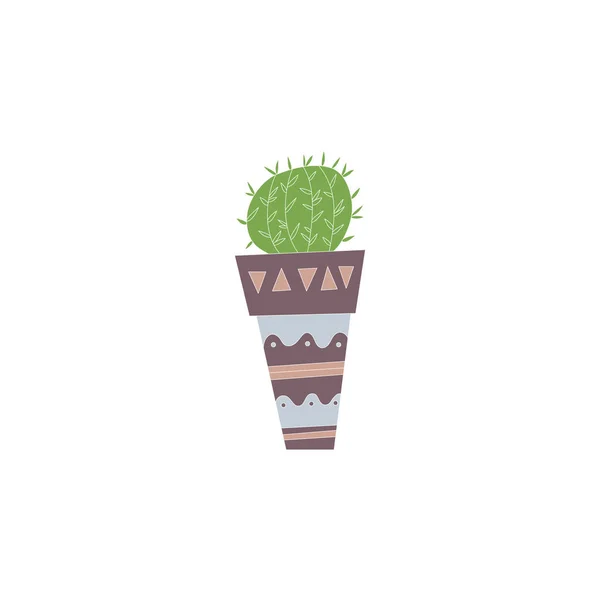 Illustratie van een hand getekende cactus. — Stockvector