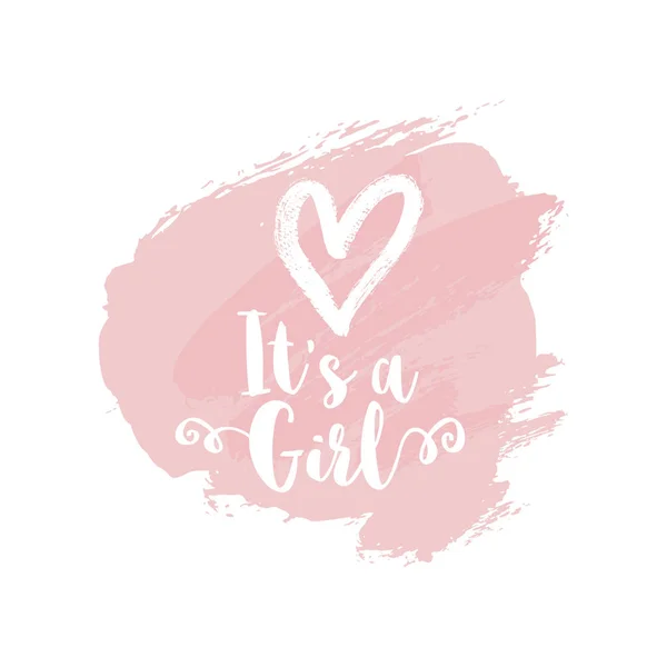 It's a girl card — Stock Vector