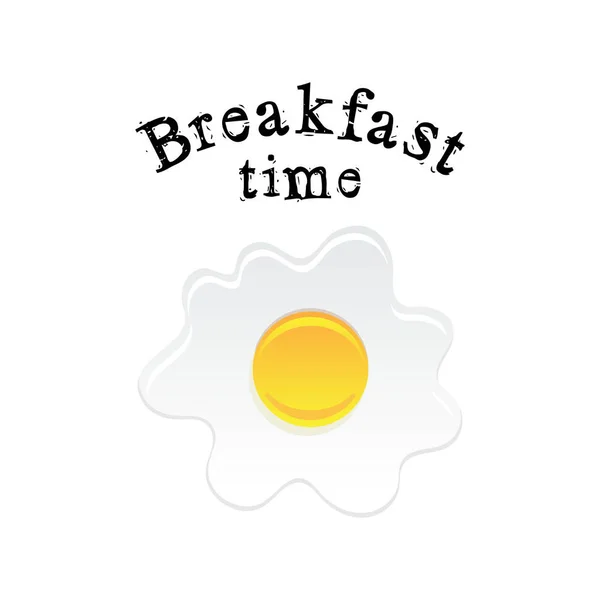 Ilustrace na plakátu snídaně — Stockový vektor