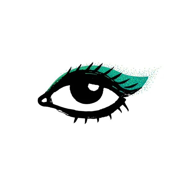 Skizzenhafte Augensymbole — Stockvektor