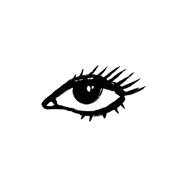 Icono de ojo incompleto — Vector de stock