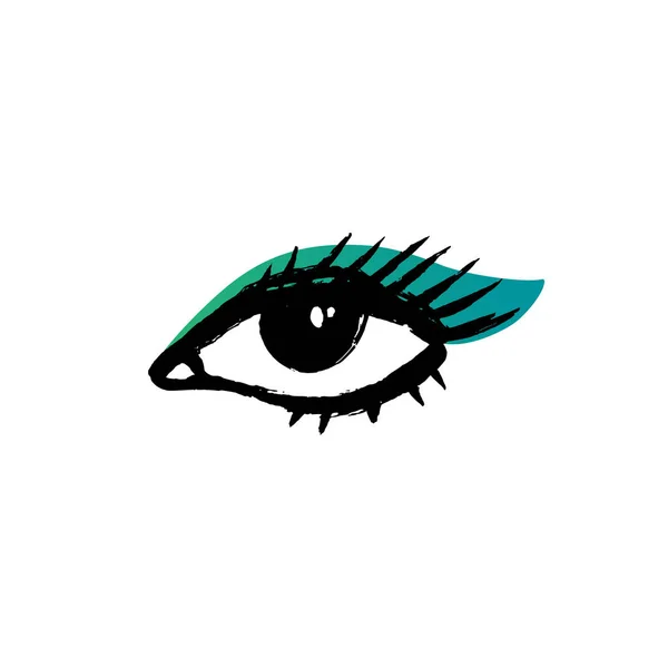Skizzenhafte Augensymbole — Stockvektor