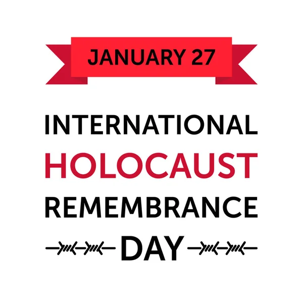 Cartel del Día del Holocausto — Vector de stock