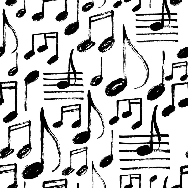 Pattern with Music notes — Stock Vector