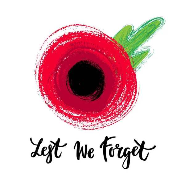 Remembrance day poster — Stock Vector
