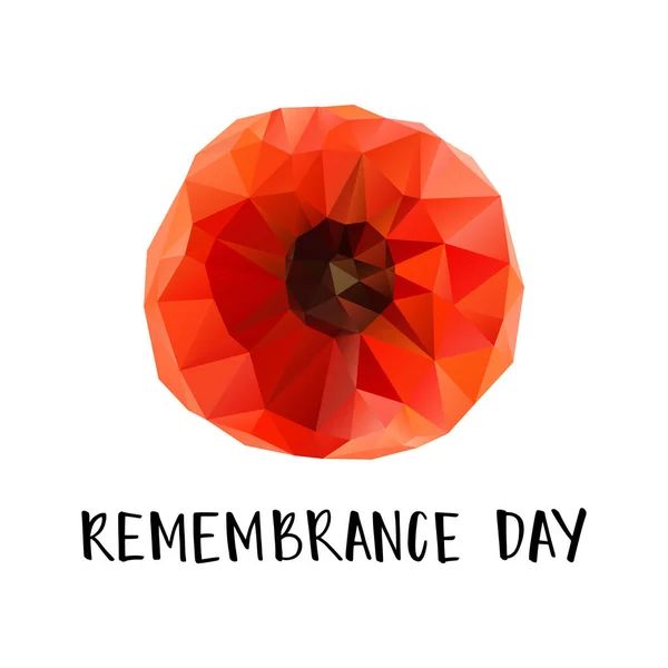 Remembrance Day poster — Stock Vector