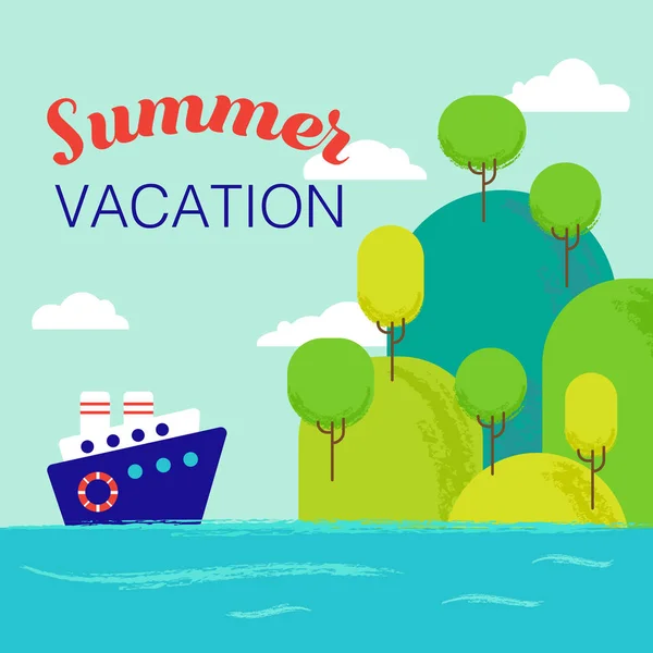 Vacation summer theme — Stock Vector