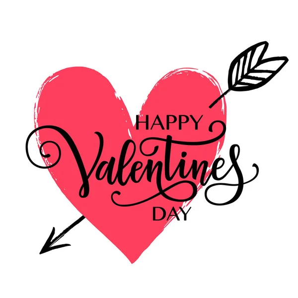 Feliz día de San Valentín Lettering — Vector de stock