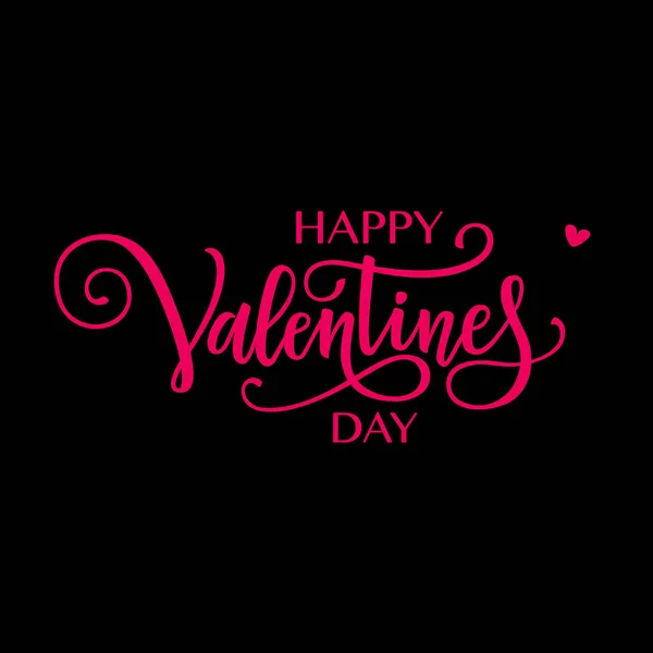 Feliz día de San Valentín Lettering — Vector de stock