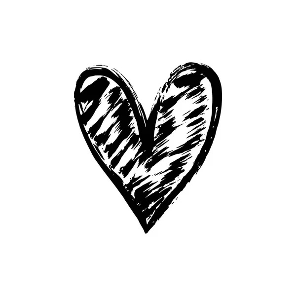 Kézzel rajzolt szív — Stock Vector