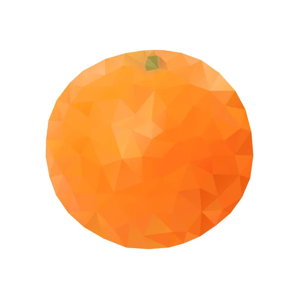 Polygonal hälsosam orange — Stock vektor