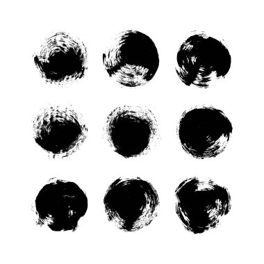 Grungy elle çizilmiş daireler.