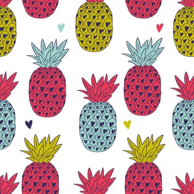  Elle çizilmiş ananas.