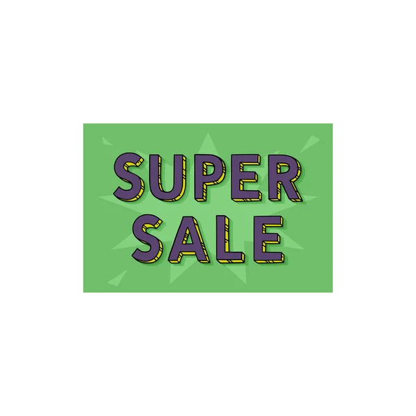 Super sale  tag — Stock Vector