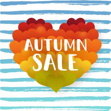 sonbahar satışı illüstrasyonu