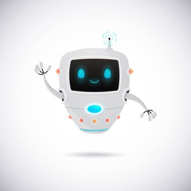 Cartoon robot karakter 