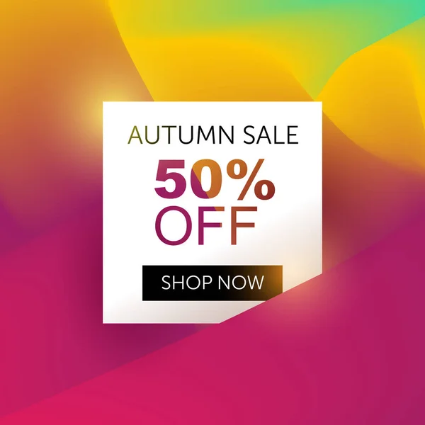 Autumn sale tag — Stock Vector