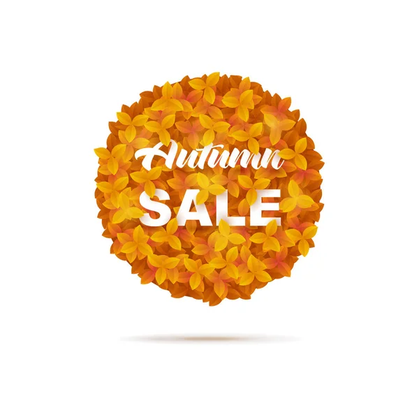 Autumn sale illustration — Stock Vector