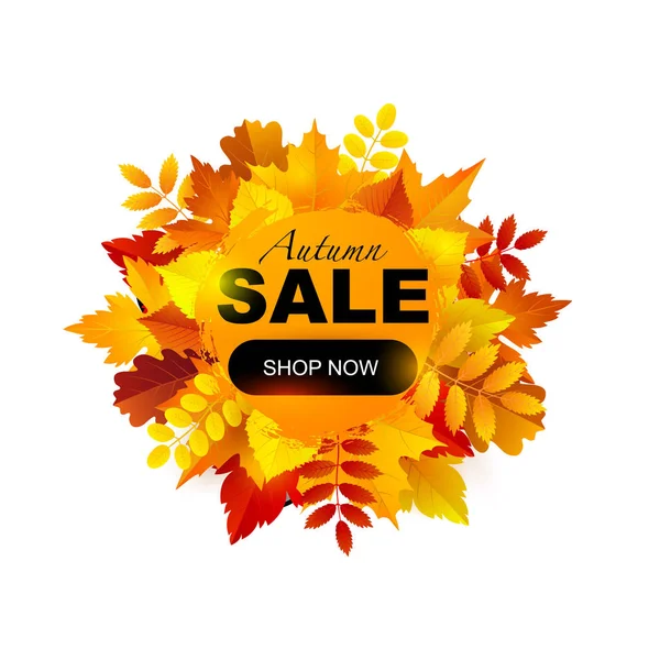 Ilustración venta otoño — Vector de stock