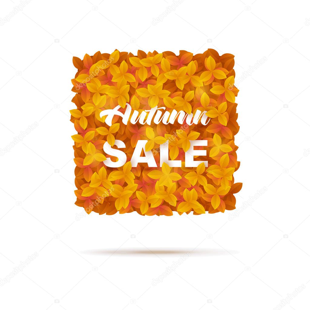 Autumn sale illustration