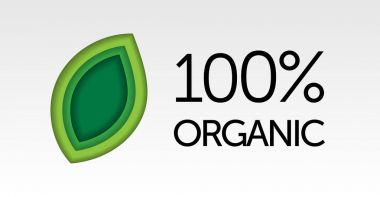 % 100 organik logo tasarımı
