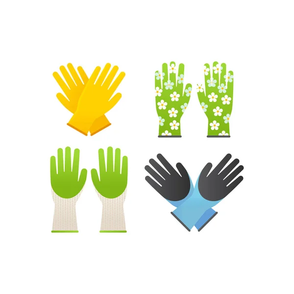 Färguppsättning för handskar — Stock vektor