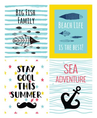 Sevimli deniz kart dizisini