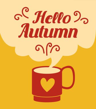 Merhaba sonbahar kartı.