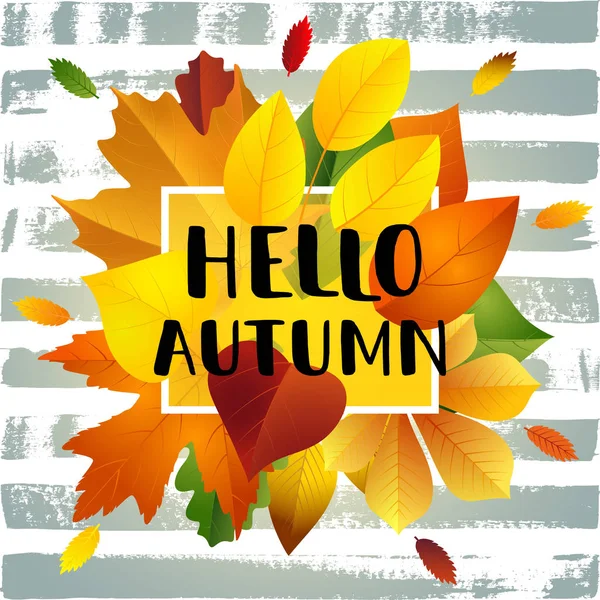 Merhaba sonbahar kartı.