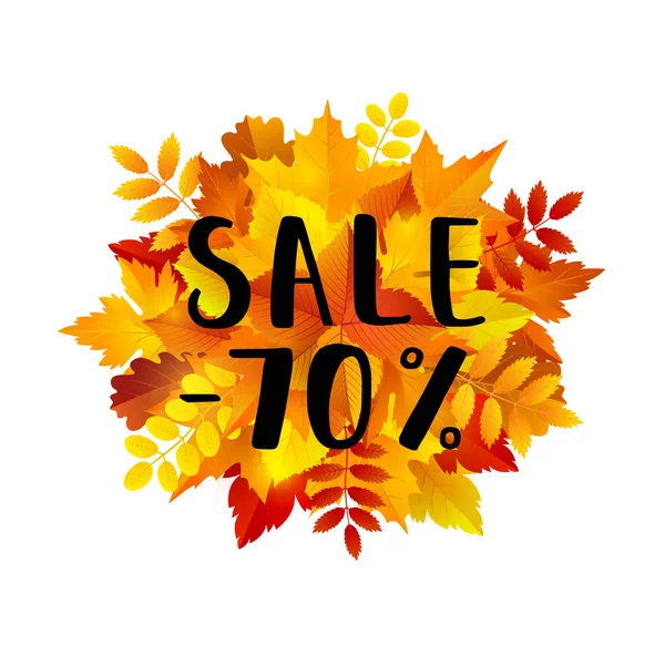 Banner de venta de otoño — Vector de stock