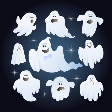 Hayaletler, Cadılar Bayramı için çizgi film