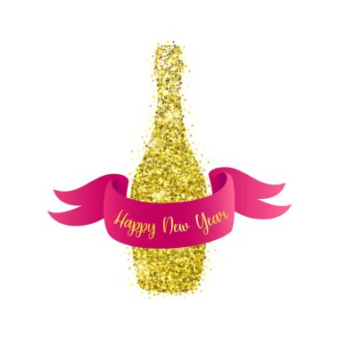 mutlu yeni yıl vektör kartı 