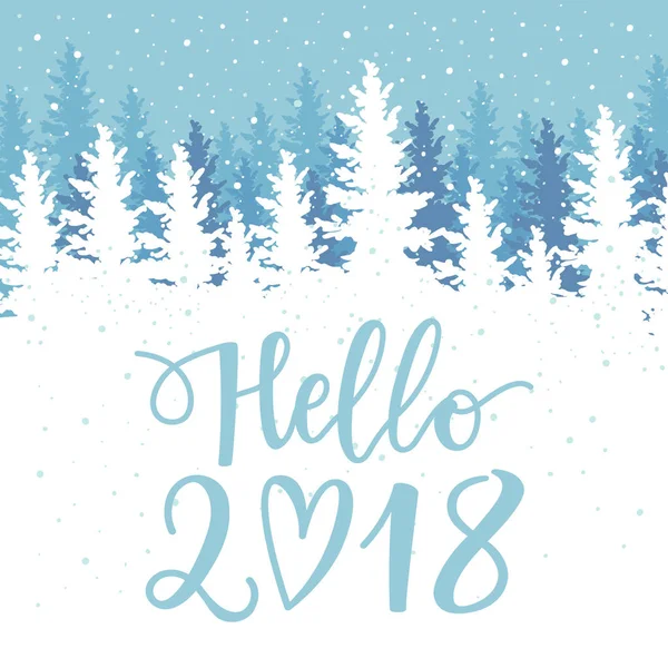 Happy 2018 yeni yıl kartı