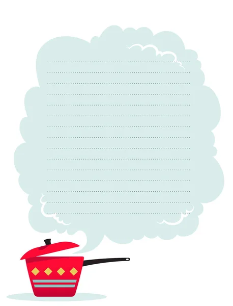 Modèle de reçus de cuisson — Image vectorielle
