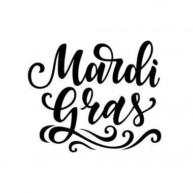 Mardi Gras yazı.