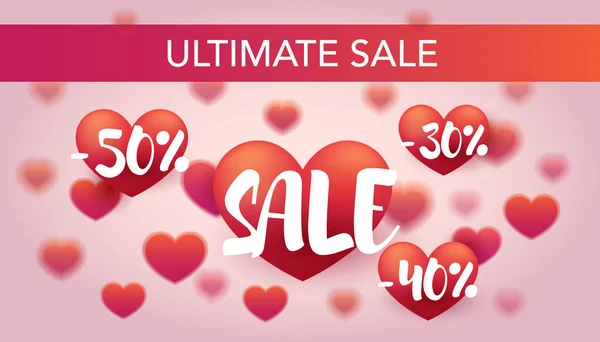 Valentine's day sale. — Stock Vector