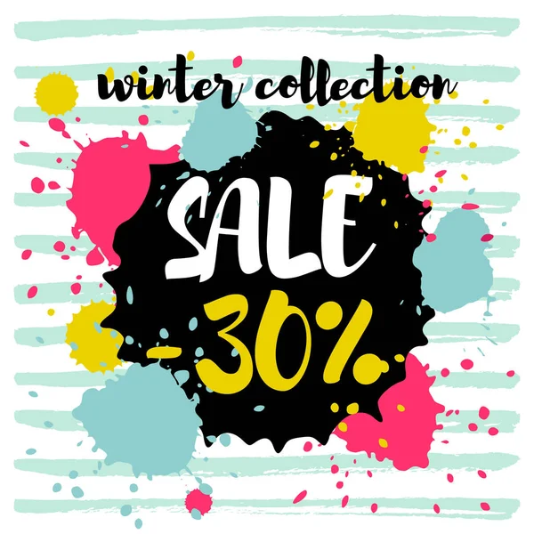 Winter collection sale — Stock Vector