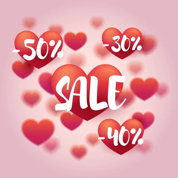 Valentine's day sale. — Stock Vector