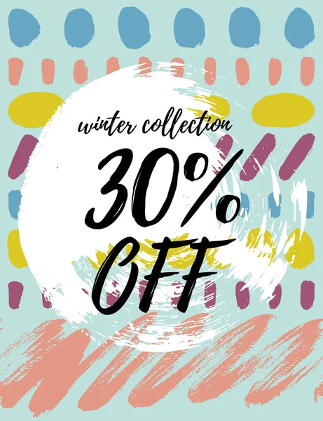 Winter collection sale — Stock Vector