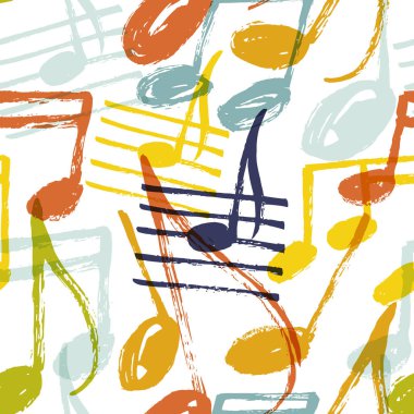 El çizimi müzik notaları