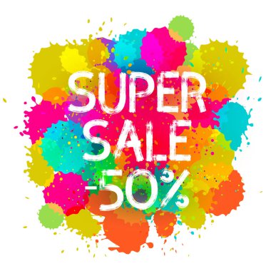 Süper satış afiş arka plan