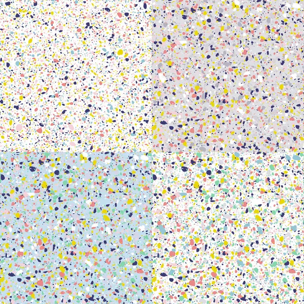 Vektör çizim, sorunsuz terrazzo şekillerinin ayarla.