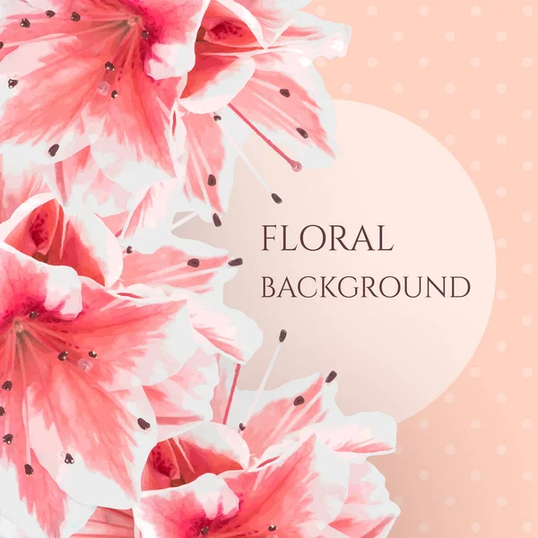 Mooie bloemen achtergrond — Stockvector