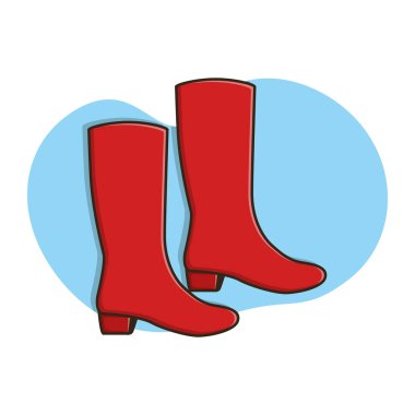 Boots Moda Kadınlarının Simge Tasarım Çizimleri