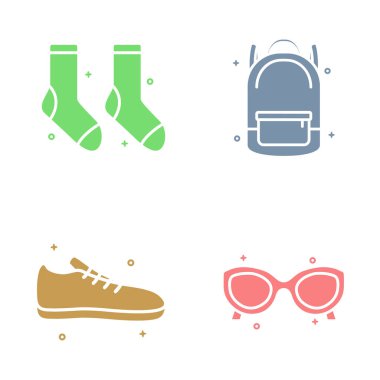 Okul Malzemeleri Simgesi Vektör Tasarımı