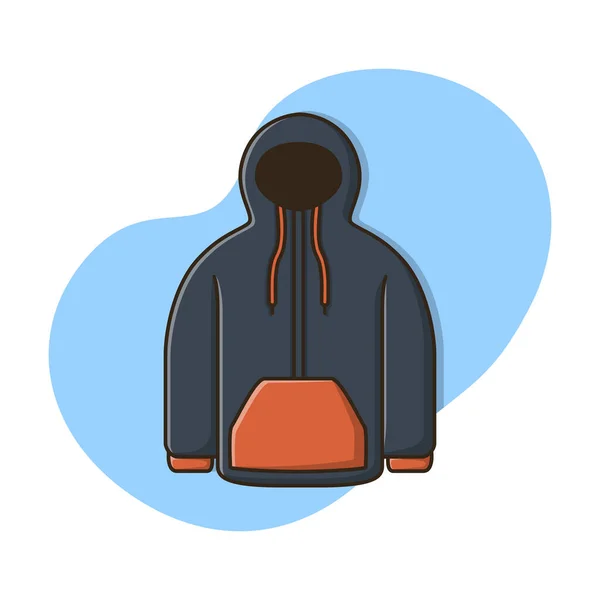 Chaqueta Ropa Icono Vector Diseño Ilustración — Archivo Imágenes Vectoriales