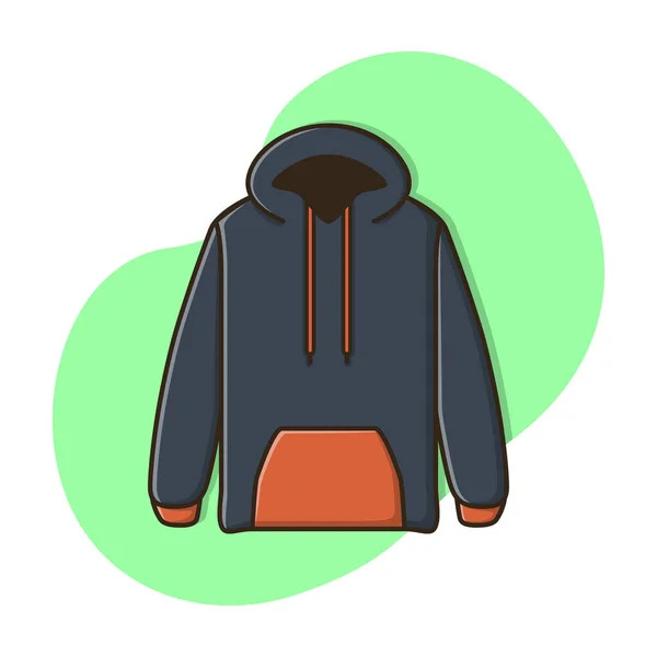 Jacket Hoodie Icon Vector Design Illustration — Stock Vector