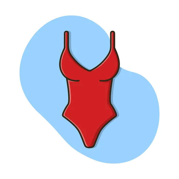 Swimsuit Female Icon Vector Design Illustration — Stock Vector