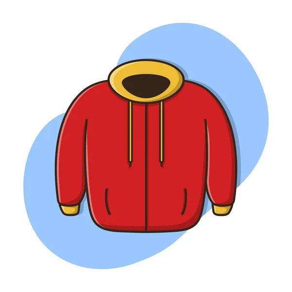 Winter Jacket Ikon Vektor Tervezés Illusztráció — Stock Vector