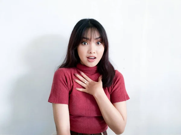 Young Asian Woman Posing Studio — Stock Photo, Image